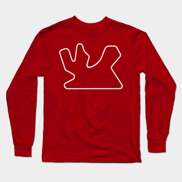 Losail International Circuit [outline] Long Sleeve T-Shirt by sednoid